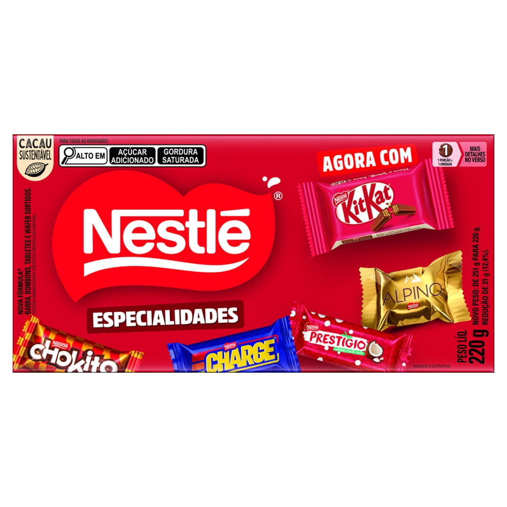 Bombom Nestlé Especialidades 220g