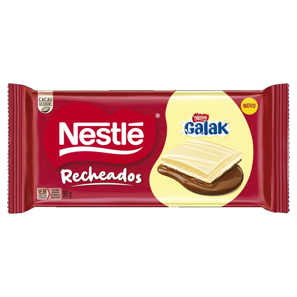 Chocolate Nestlé Recheado Galak Tablete 90g