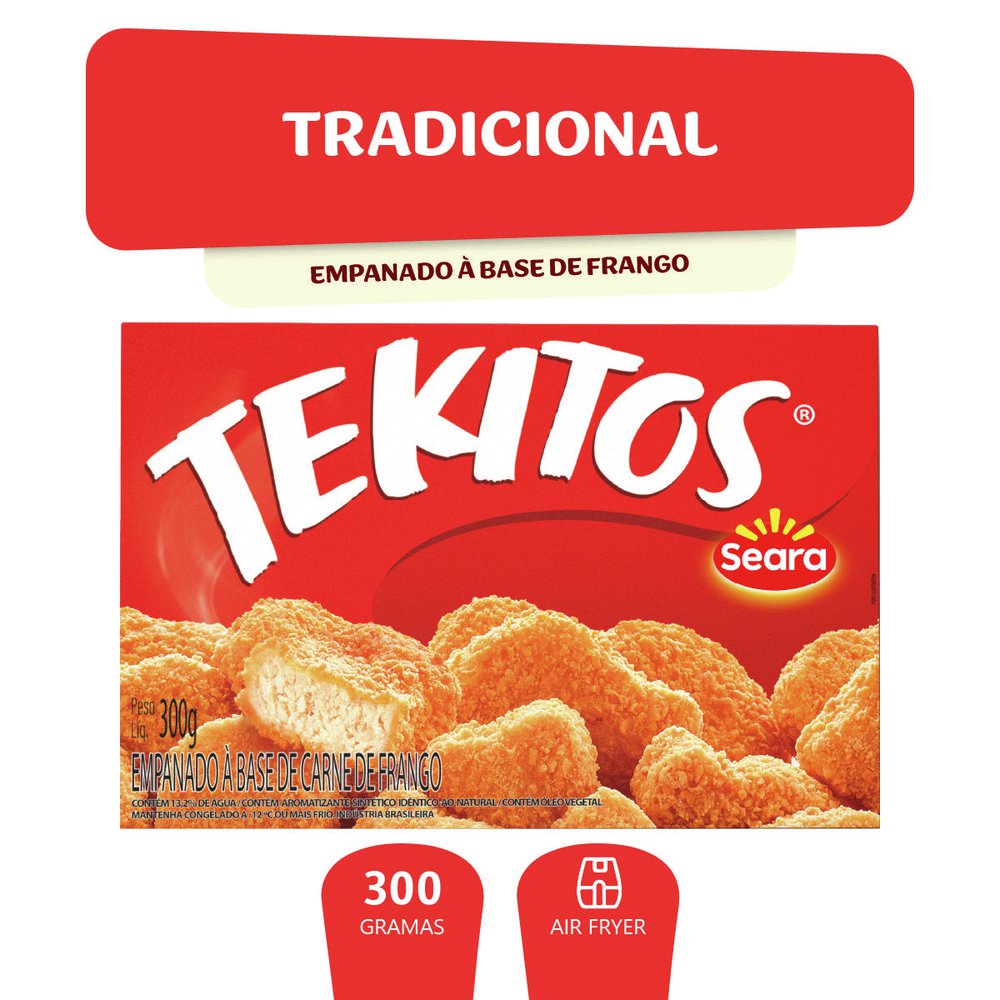Empanado de Frango Seara Tekitos tradicional 300g
