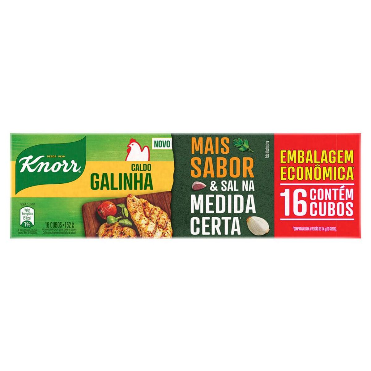 Caldo Knorr Galinha 152 g 16 cubos