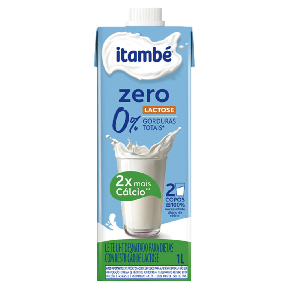 Leite Longa Vida Itambé Desnatado Zero Lactose 1L
