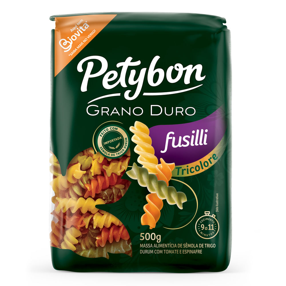 Macarrão Grano Duro Petybon Fusilli Tricolore 500g