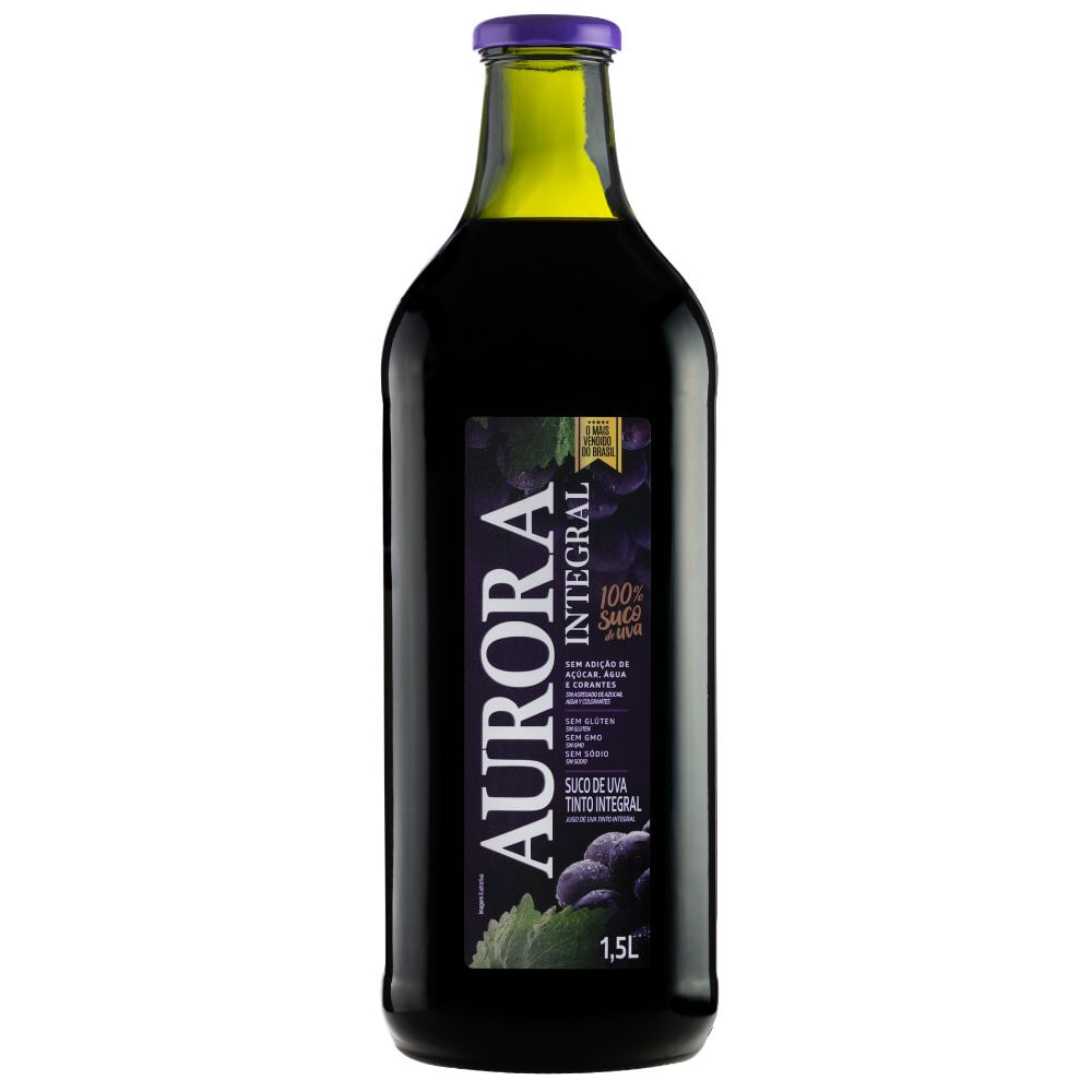 Suco Integral Aurora 1,5l Tinto Uva