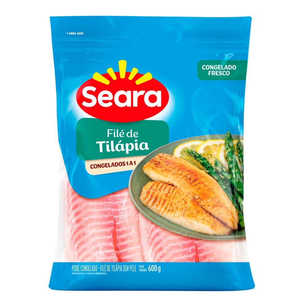 Filé de tilápia Seara Pescados 600g