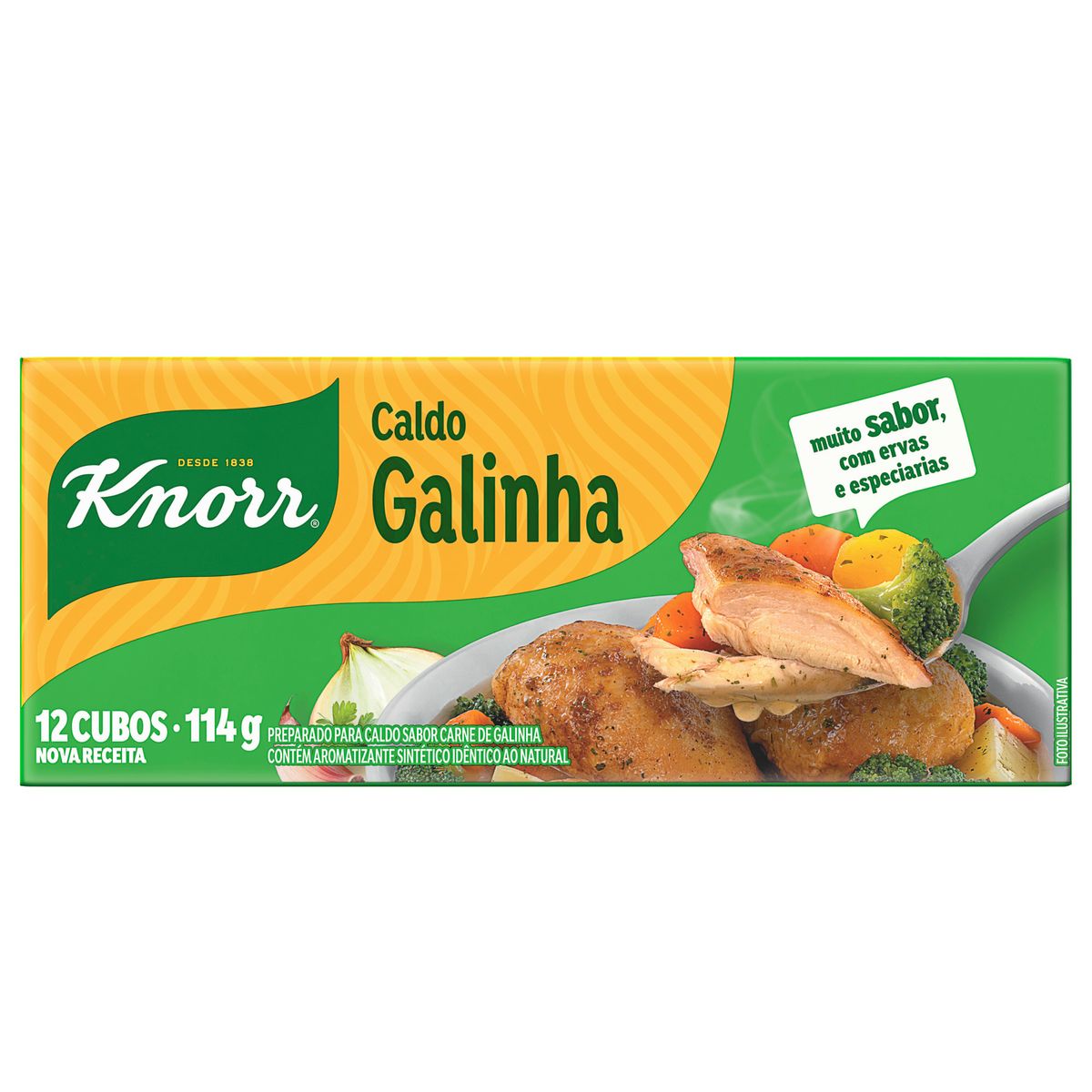 Caldo Knorr Galinha 114 g 12 cubos