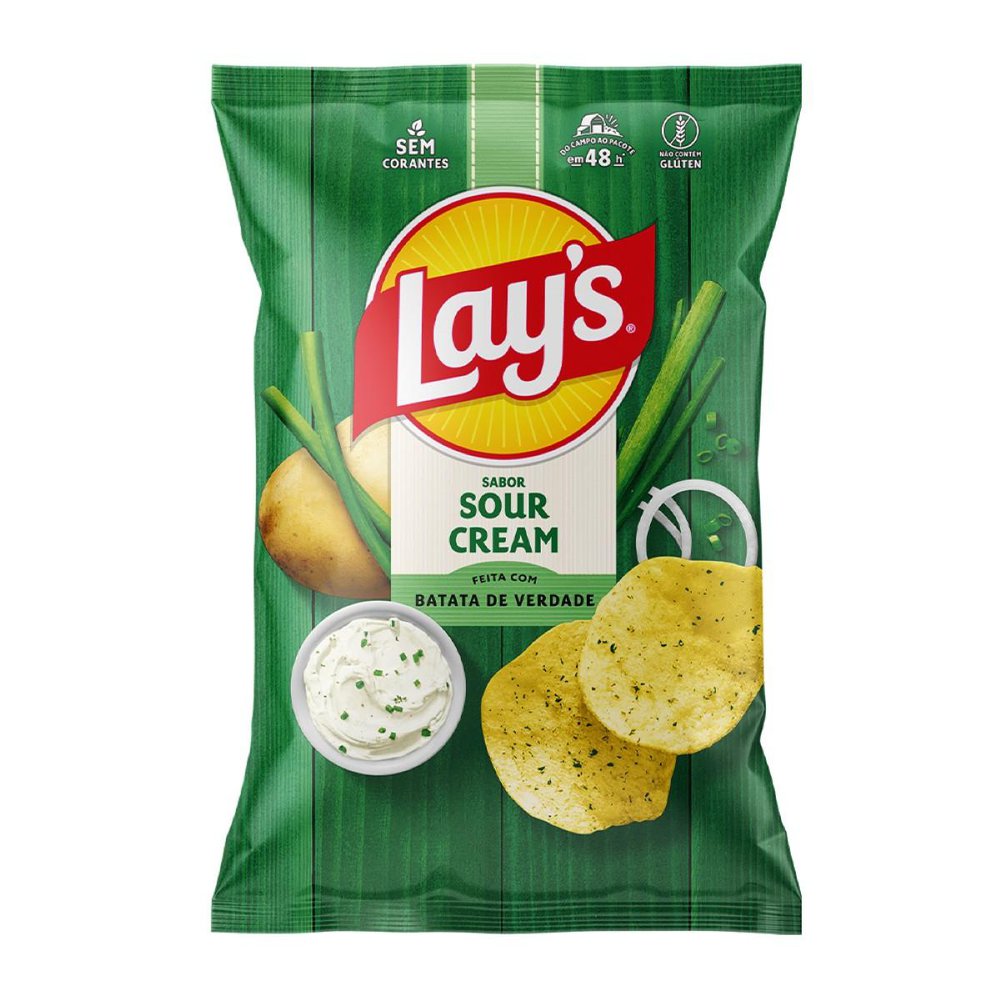 Salgadinho Batata Lays Sour Cream 62g