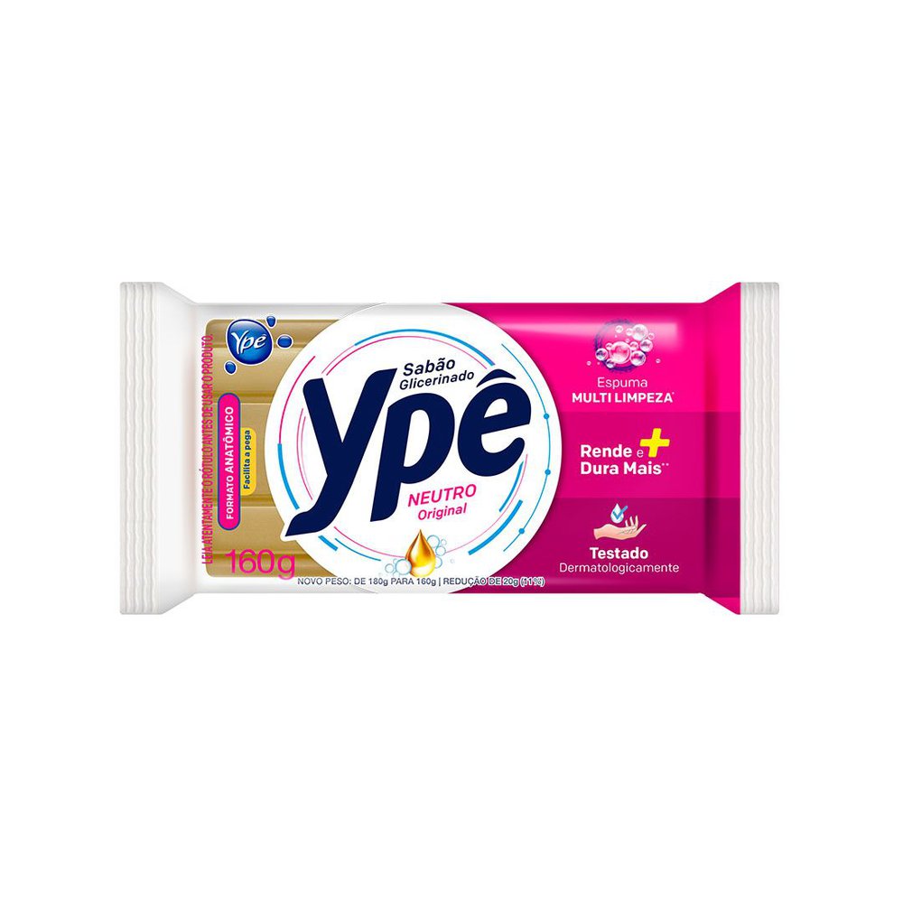 Sabão Pedra Ypê Neutro 160g Unidade