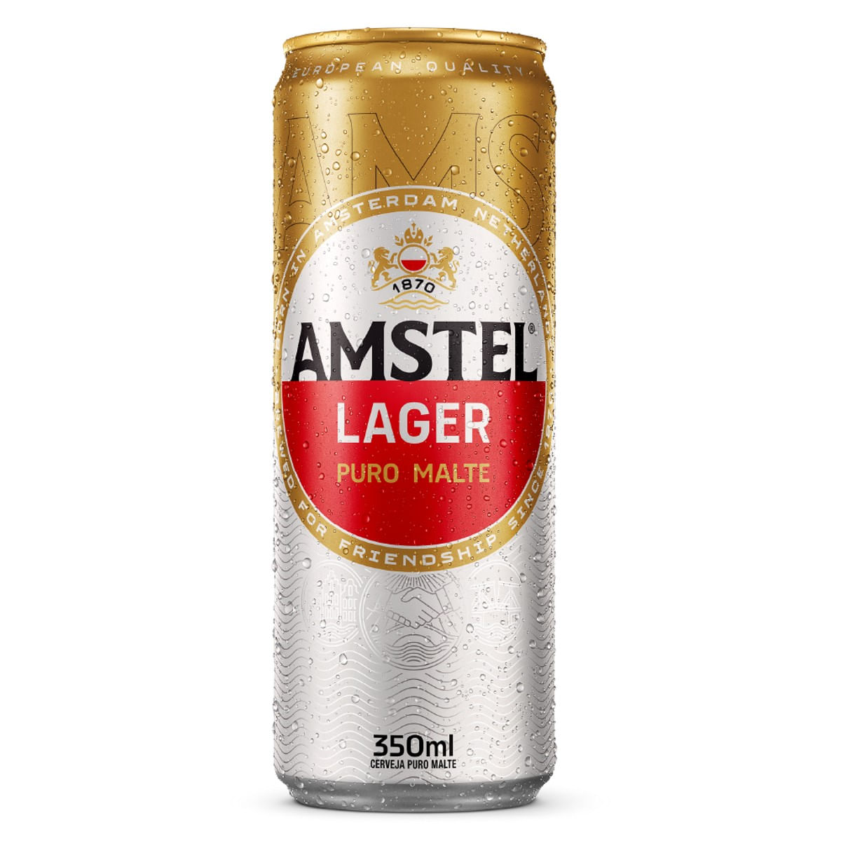 Cerveja Amstel Sleek 350ml Lata